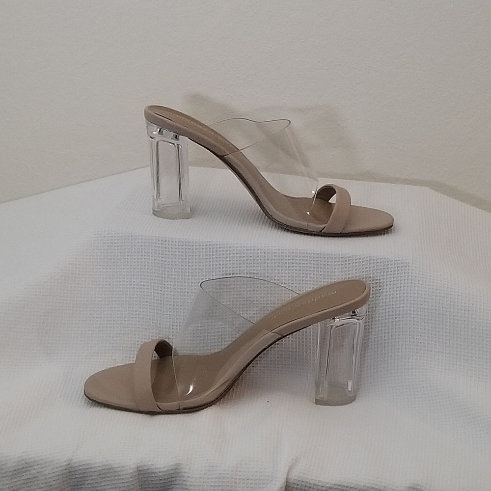 Steve Madden Averie Clear Block Heels - Picture 5 of 6